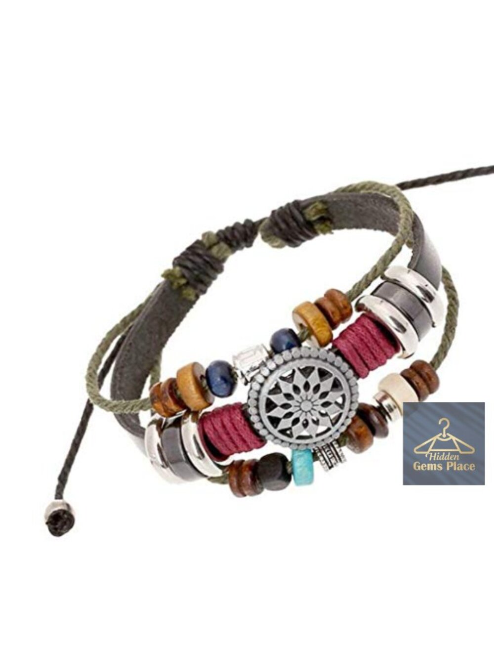 Vintage Bohemia Multilayer Wrap Bracelet, Leather & Alloy, Unisex